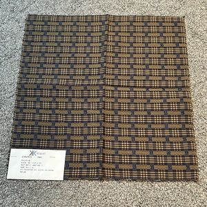 Kravet Fabric Sample Remnant Exclusive 24253-50 Plaid Blue Teflon Crafts